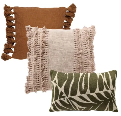 Produktbild von Dutch Decor Dekokissen-Set Desert Leaves 45x45 cm Grün