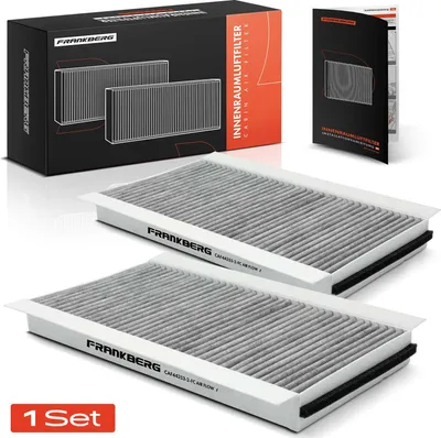 Immagine prodotto di Frankberg 2x filtro aria cabina carbone attivo per BMW Serie 5 E60 E61 Serie 6 E63 E64 Alpina B5 B6