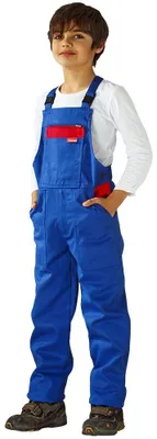 Obrázok produktu pre Detské nohavice Dungarees Detské oblečenie Cornflower Blue/Medium Red Veľkosť 146/152