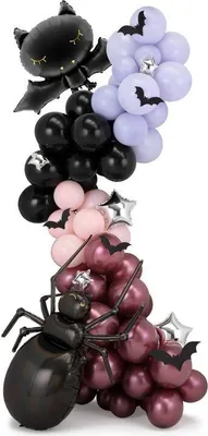 Produktbild von Halloween Ballongirlande Spinne Fledermaus DIY