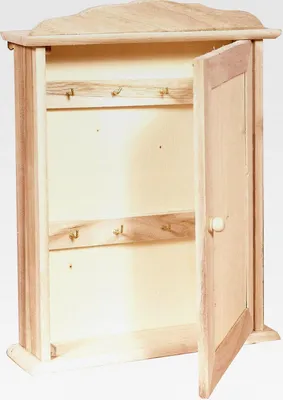 Produktbild von Holz Schlüsselkasten - groß, Schlüsselbox, Schlüsselschrank aus Naturholz, Schlüsselboard