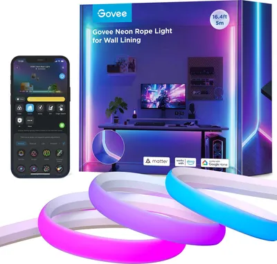 Obrázek produktu pro Govee Neon Rope Light for Wall Lining -valonauha, 5 m