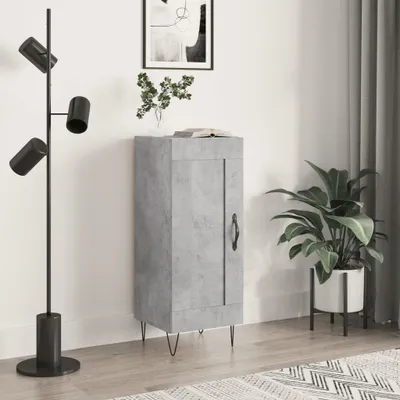 Immagine prodotto di vidaXL Credenza grigio cemento 34,5x34x90 cm materiale a base di legno