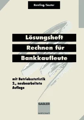 Produktbild von Lösungsheft Rechnen für Bankkaufleute
