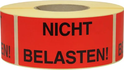 Obrázok produktu pre Výstražné štítky rozmery 145x70mm papier červený NEPOKRAČOVAŤ! TRANSPAK