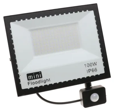 Zdjęcie produktu dla HALOGEN Naświetlacz Lampa LED SMD z CZUJNIKIEM Ruchu Zmierzchu 100W 274S