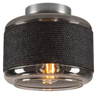 Produktbild von SLV 1007593 PANTILO ROPE 19, Wand-Deckenaufbauleuchte, zylindrisch, E27 silber