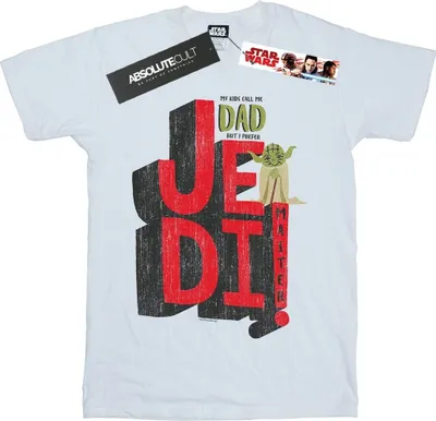 Produktbild von Star Wars - "Dad Jedi Master" T-Shirt für Herren BI46346 (3XL) (Weiß)