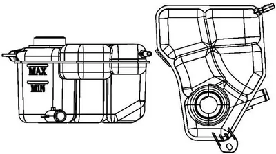 Image de Réservoir de liquide de refroidissement MAHLE pour FORD FIESTA V