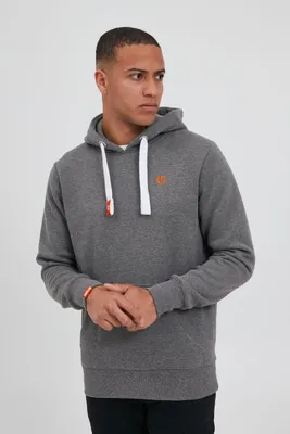 Produktbild von SOLID SDBennHood Herren Kapuzenpullover Hoodie Pullover mit Kapuze Kordelzug Kängurutasche Rippbündchen Label-Details Baumwollmischung Regular fit