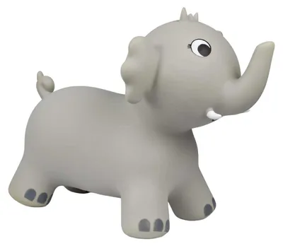 Produktbild von BS Toys aufblasbarer Hüpf-Elefant Spielzeug für Kleinkinder grau