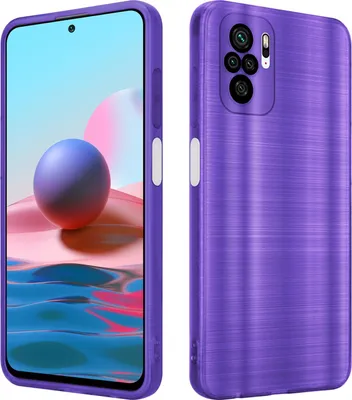 Produktbild von Cadorabo Hülle für Xiaomi RedMi NOTE 10 4G / RedMi NOTE 10S Schutz Hülle in Lila Handyhülle TPU Silikon Etui Case