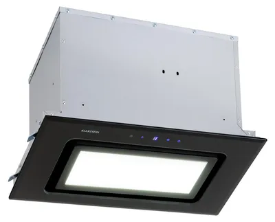 Zdjęcie produktu dla Klarstein Okap podszafkowy, Płaski okap do zabudowy z aluminiowym filtrem do zmywarki, Przepływ 506m³/h, Diody LED, Okap ze stali, Okap bez rury wyciągowej