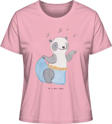 Produktbild von Mr. & Mrs. Panda Damen T-Shirt Panda Bauchtanz Größe L - Baumwolle Pink - Geschenk, shirt, Tanzen, Oberteil, Basic, Orientalischer Tanz