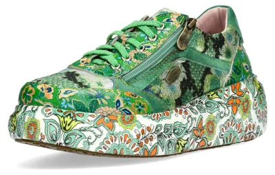Produktbild von Laura Vita Damen Sneaker Plateau Pailletten Floral SODAO 51, Größe:39 EU, Farbe:Mehrfarbig