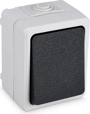 Image de HEITECH interrupteur AP adapté aux locaux humides, IP54 unipolaire, 250 VAC, 10 A