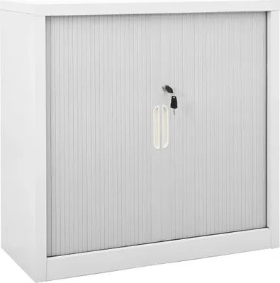 Image de Armoire à portes coulissantes Gris 90x40x90 cm Acier