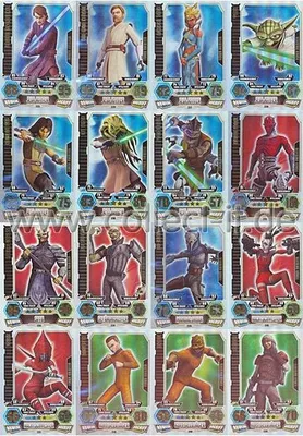 Image de FA3 - Spar 1B - ALL 16 Force Masters - Star Wars Force Attax - SERIES 3