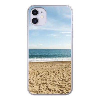 Produktbild von MuchoWow® Handyhülle Schutzhülle Hülle für iPhone 11 Strand - Sand - Meer Silikon Softcase Handy Hülle - Handytasche
