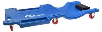 Immagine prodotto di Carrello sdraio per meccanico in materiale polimerico, sotto auto professionale, sgabello da officina, lettino sottomacchina, pedana montaggio, riparazioni con ruote e poggiatesta, 40'' pollici, 6 e portata fino a 150 kg