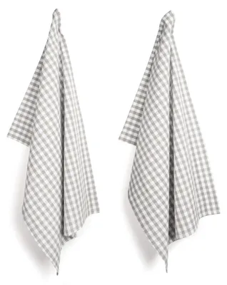 Imagen del producto de Juego de 8 paños de cocina – Paños de cocina de alta calidad – 100% algodón – Diseño de cuadros – Prelavados – 45 x 70 cm