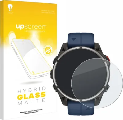 Produktbild von upscreen Entspiegelungs Schutzglas für Garmin quatix 8 Pro (47 mm) Schutzfolie Panzer Folie Glas Display Schutz matt