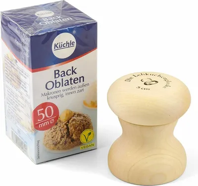 Produktbild von Lebkuchenglocke Spar-Set | formt perfekte Lebkuchen | inklusive Oblaten 5 cm | einfache Handhabung | für homemade Weihnachtsfreuden