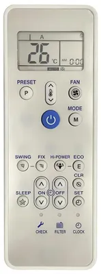 Productafbeelding van Vervangingsafstandsbediening - Compatibel met airconditioners - Universele bediening voor airconditioners