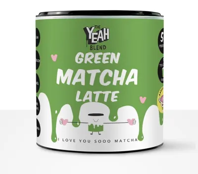 Produktbild von The Yeah Blend Green Matcha Latte 250g Vegan Matcha Latte Pulver