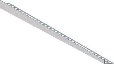 Produktbild von Aquabad® Gefälleprofil Edelstahl Clive Matt Rechts, für begehbare Duschen, Länge 120 cm, Kantenhöhe 12 mm, Seitenhöhe 12,8-27,5 mm, für Fliesen bis 10 mm Stärke, mit Langlöchern, einfach kürzbar