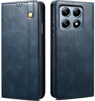Obrázek produktu pro Pouzdro pro Xiaomi 14T Pro kožené flip pouzdro peněženka s funkcí stojánku modré