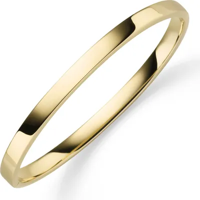 Produktbild von Armreif Armband Armschmuck aus 585 Gold Gelbgold, 5mm breit, flach, glänzend