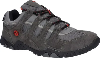 Produktbild von Hi-Tec - Herren Wanderschuhe "Quadra II", Wildleder FS10358 (47 EU) (Holzkohle/Schwungvoll Rot)