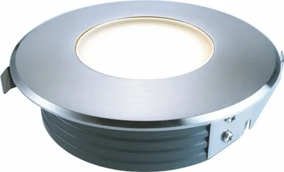 Image de Spot encastré de sol à LED, acier inoxydable, 12 x LED SMD blanc chaud