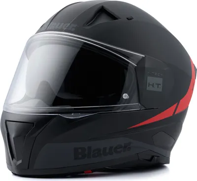 Produktbild von Blauer Naca NF01A Helm, schwarz matt/rot, XL (60/62)