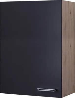 Produktbild von Hochhängeschrank Küche - 60 x 89 cm breit - Anthrazit San Remo Eiche – Lino