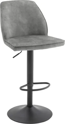 Produktbild von Barhocker OTTAWA BAR Barstuhl Velour Optik grau