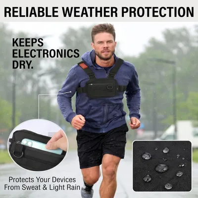 Imagen del producto de Mochila multifuncional para el pecho y el hombro, ajustable, de gran capacidad, ideal para actividades al aire libre
