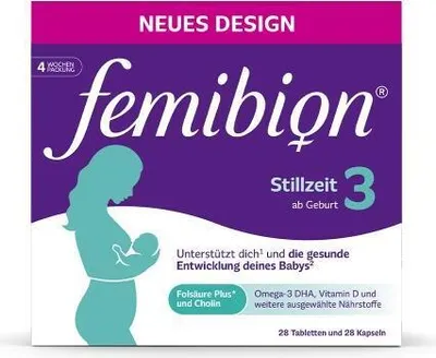 Produktbild von Femibion 3 Stillzeit Kombipackung 2X28 St