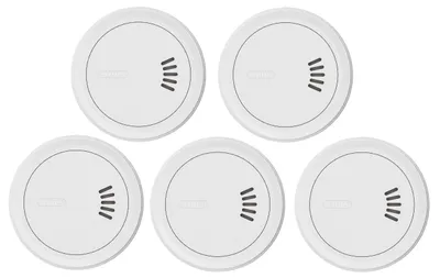 Produktbild von ABUS Rauchmelder PREFIRA MINI - mit 10-Jahres-Batterie - 5er Set