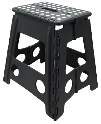 Produktbild von Klapphocker, 100% Kunststoff, 29x22x39 cm, schwarz/weiß