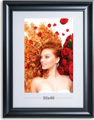 Produktbild von Bilderrahmen Lifestyle Plexiglas Foto Rahmen Collage quadratisch Wanddeko Poster 40D - Farbe: Schwarz | Format: 50x70