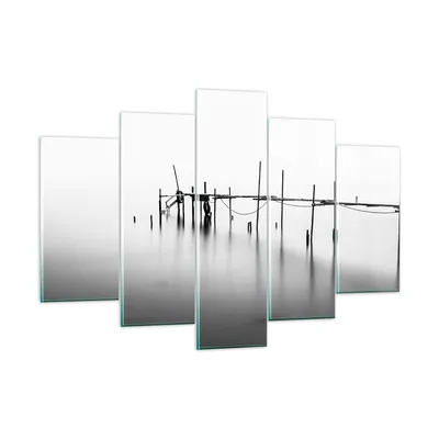 Produktbild von Bilder auf glas - Meer Brücke Wasser - 150x100cm - Glasbilder - Wandbilder - Kunstdruck - zum Aufhängen bereit - Wanddekoration aus Glas - Glas Bilder - Wandbild auf Glas - 5 Teile - GEA150x100-3727
