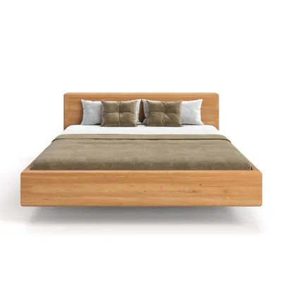Produktbild von Schwebebett Calma Line aus massivem Eichenholz 140x200 cm