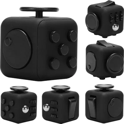 Zdjęcie produktu dla Fidget Cube Toy Relieve Stress, Lęk i nuda dla dzieci Dorośli Black
