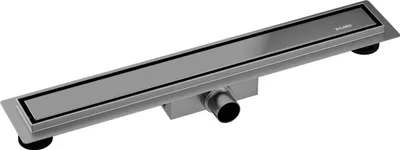 Obrázok produktu pre BALNEO Duplex Next sprchový odtok s obojstranným panelom a sifónom 100 cm nerezová oceľ gun metal grafit
