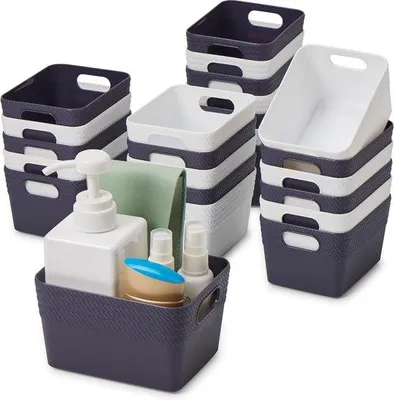 Image de Petits récipients en plastique, lot de 24