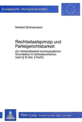 Produktbild von Rechtsstaatsprinzip und Parteigerichtsbarkeit