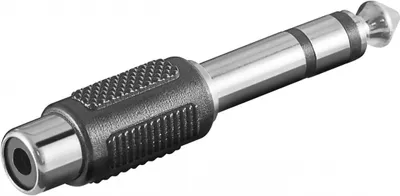 Produktbild von Cinch Adapter zu Stereo AUX Klinke 6,35 mm SteckerKlinke 6,35 mm Stecker (3-Pin, stereo) > Cinch-Buchse