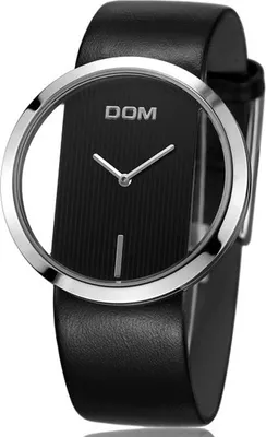 Image de Montre femme DOM LU-7107 - Élégance Noire KP7107
